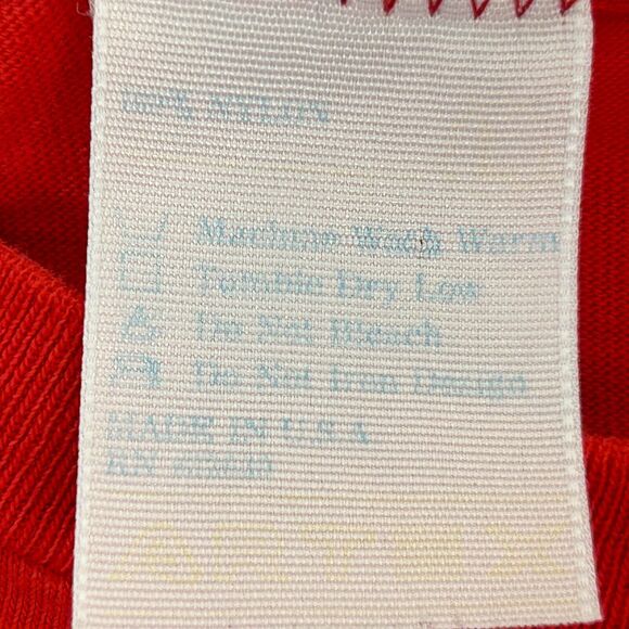 Vintage 80s Chicago Blackhawks T Shirt Distressed NHL Hockey USA Tee Red L Large - Picture 11 of 12